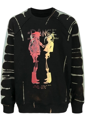 Stain Shade x Hiroshi Fujiwara skeleton-print sweatshirt - Black