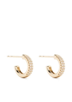 Mizuki 14kt yellow gold diamond hoop earrings