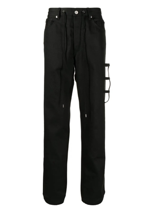 Takahiromiyashita The Soloist straight-leg drawstring trousers - Black