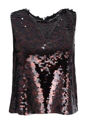 STAUD Seraphina sequin-embellishment top - Black