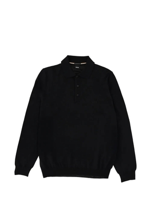 BOSS long-sleeve polo shirt - Black