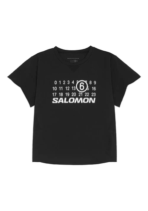 MM6 Maison Margiela X Salomon x Salomon logo-print T-Shirt - Black