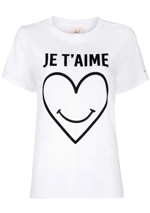 Cinq A Sept Smiling Heart T-shirt - White