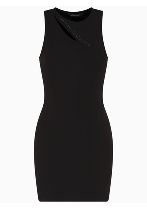 Armani Exchange cut-out detail mini dress - Black