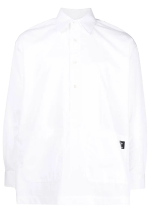 The Power For The People logo-patch detail shirt - White