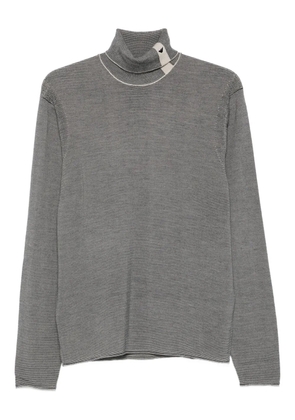 Emporio Armani turtleneck virgin-wool sweater - Blue