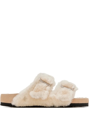 Birkenstock Arizona shearling sandals - Neutrals