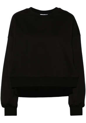 Ioana Ciolacu Slit cotton-blend sweatshirt - Black