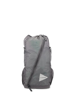 and Wander zip-front backpack - Grey