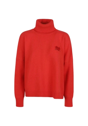 Giada Benincasa logo-embroidered turtleneck sweater