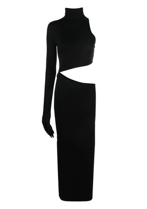 MANURÍ Tetris cut-out midi dress - Black