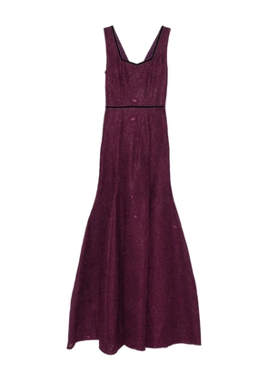 MIAU by Clara Rotescu Zefir floral-lace maxi dress - Purple