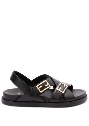 FENDI leather sandals - Black