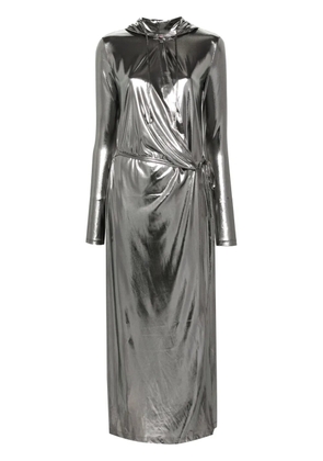 Diesel D-Fanzy hooded wrap dress - Silver