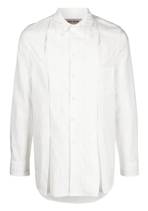 Uma Wang button-up pleated shirt - White