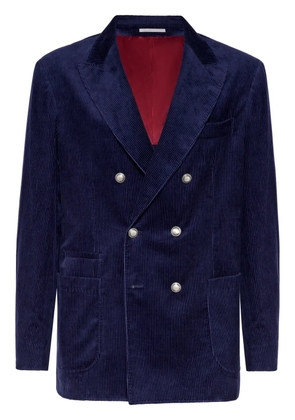 Brunello Cucinelli corduroy blazer - Blue