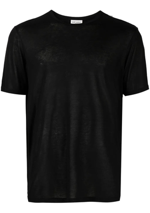 Saint Laurent crew-neck short-sleeve T-shirt - Black