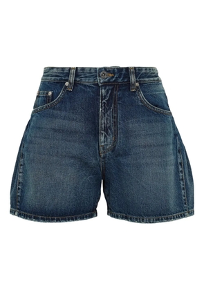 We11done cotton denim shorts - Blue