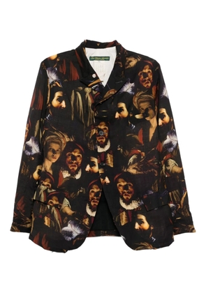 PAUL HARNDEN wool printed blazer - Neutrals