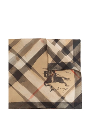 Burberry watercolour check scarf - Neutrals