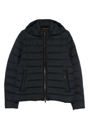Moorer hooded quilted jacket - Blue
