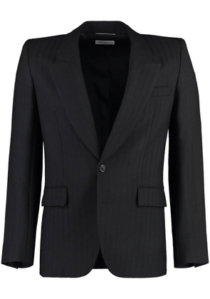 Saint Laurent striped suit jacket - Black