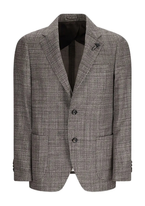Lardini patch-pocket blazer - Brown