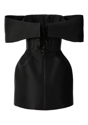 ARAFTU off-shoulder mini dress - Black