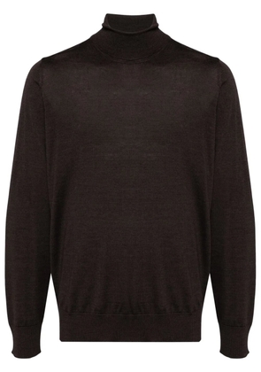 Caruso roll-neck jumper - Brown