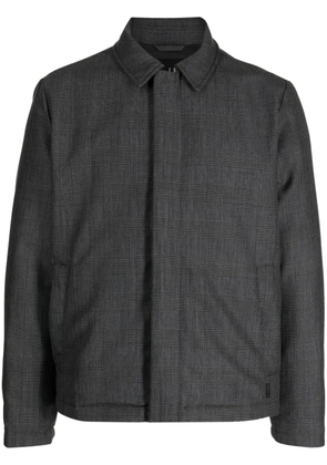 Dunhill plaid-check pattern shirt jacket - Grey