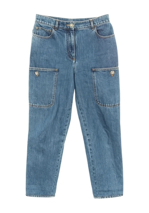 CHANEL Pre-Owned 1986-1988 cargo-pocket jeans - Blue