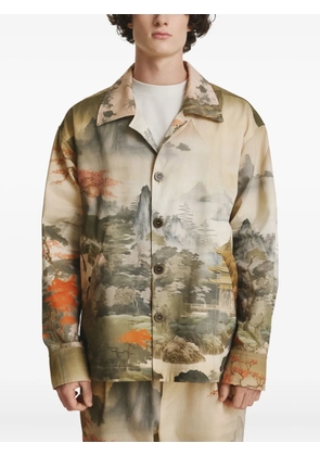 IRINA VOINEA Japanese overshirt - Green