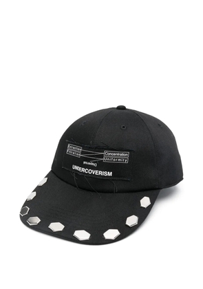 Undercover stud-embellished cap - Black