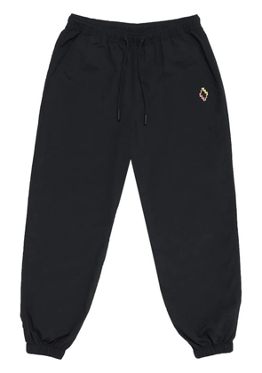 COUNTY OF MILAN cross-embroidered track pants - Black