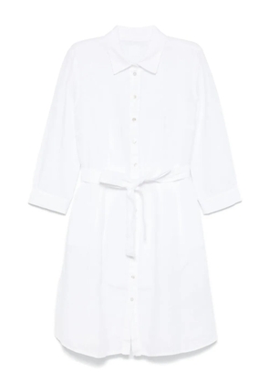 120% Lino linen mini dress - White