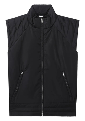 Random Identities cap-sleeved zipped gilet - Black