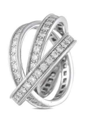 Cartier 18K white gold Trinity diamond ring - Silver