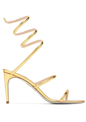René Caovilla 100mm strappy sandals - Gold