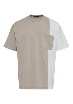 Comme des Garçons Homme two-tone panelled T-shirt - Neutrals