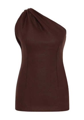 Faithfull the Brand Agua one-shoulder top - Brown