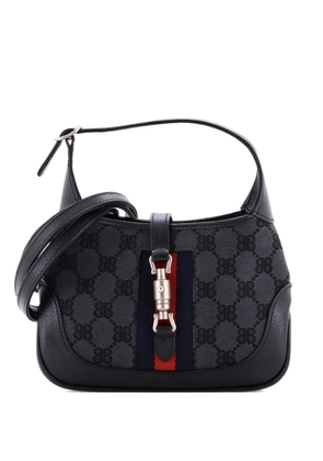 Balenciaga Pre-Owned x Gucci The Hacker Project Jackie 1961 BB Canvas Mini hobo bag - Black