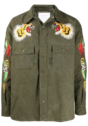 Readymade embroidered shirt jacket - Green