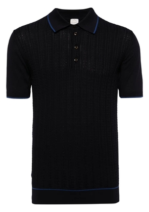 Pal Zileri 3D-knitted polo shirt - Blue