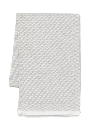 Eleventy textured-weave scarf - Grey
