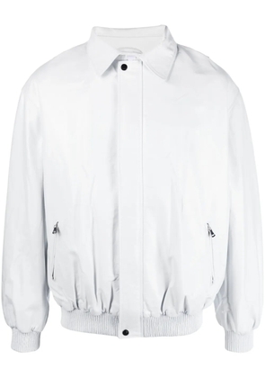 Manokhi leather bomber jacket - White