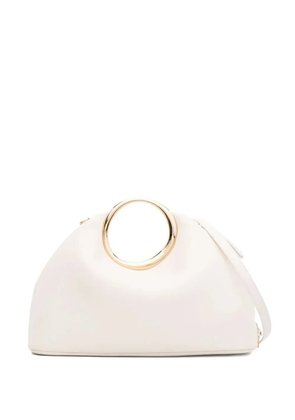 Jacquemus circular-handle clutch bag - Neutrals