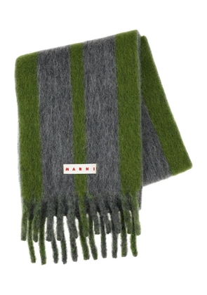 Marni striped scarf - Grey