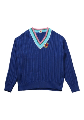 Sky High Farm cable-knit jumper - Blue