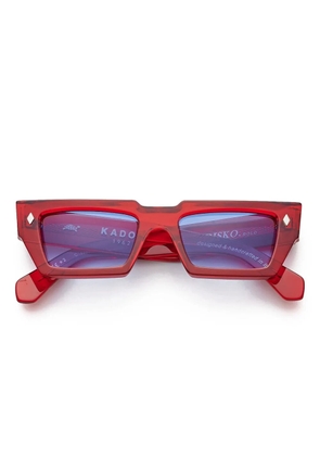 Kador Disko square-frame sunglasses - Red