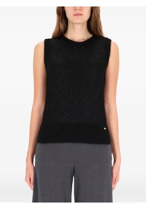 Herno knitted sleeveless top - Black